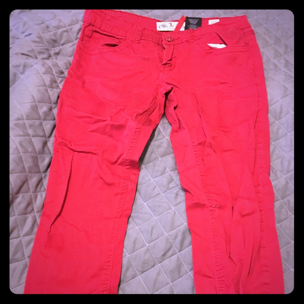 Size 9 bright red pants